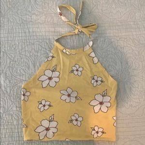 Tank top, string around the neck.